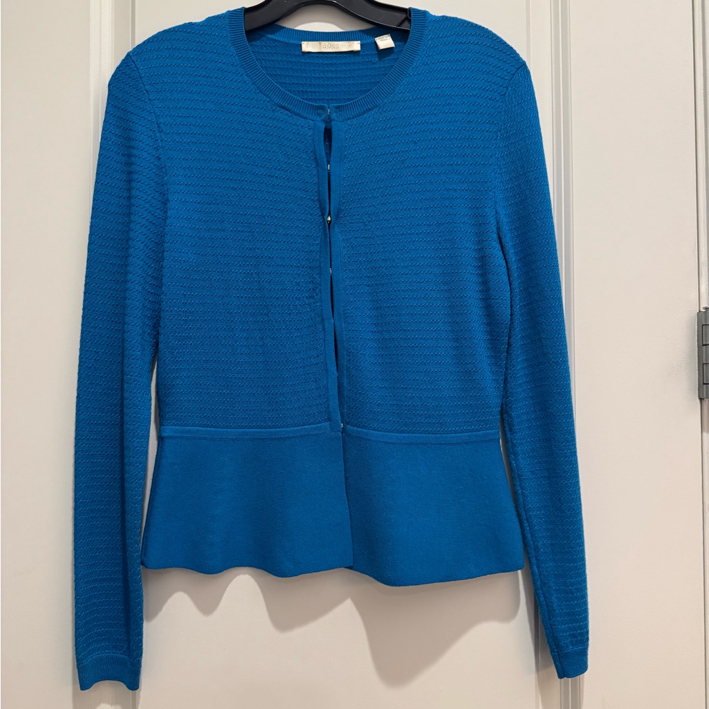 Boss Blue Textured Cardigan